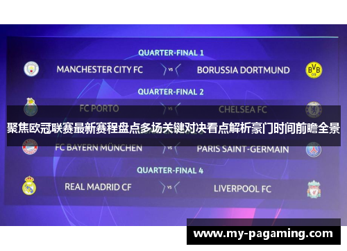 聚焦欧冠联赛最新赛程盘点多场关键对决看点解析豪门时间前瞻全景 聚焦欧冠联赛最新赛程盘点多场关键对决看点解析豪门时间前瞻全景